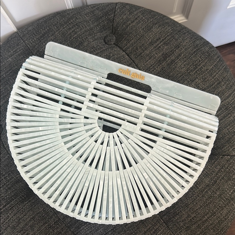 New no tags Cult Gaia light blue acrylic ark Bag